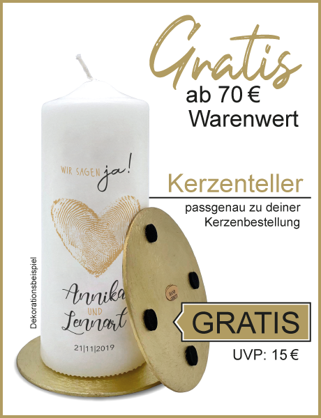 Gratis Kerzenteller